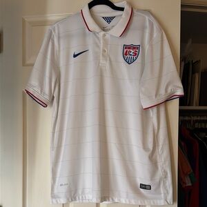 Nike USA Soccer Polo Shirt White